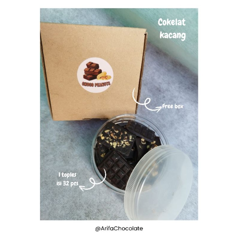 

cokelat kacang cokelat box cokelat gift isi 32pcs kualitas premium