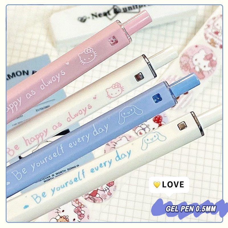 

Pulpen sanrio 0.5 Hitam Gelpen Pena Sanrio lucu Pena mekanis Treasure