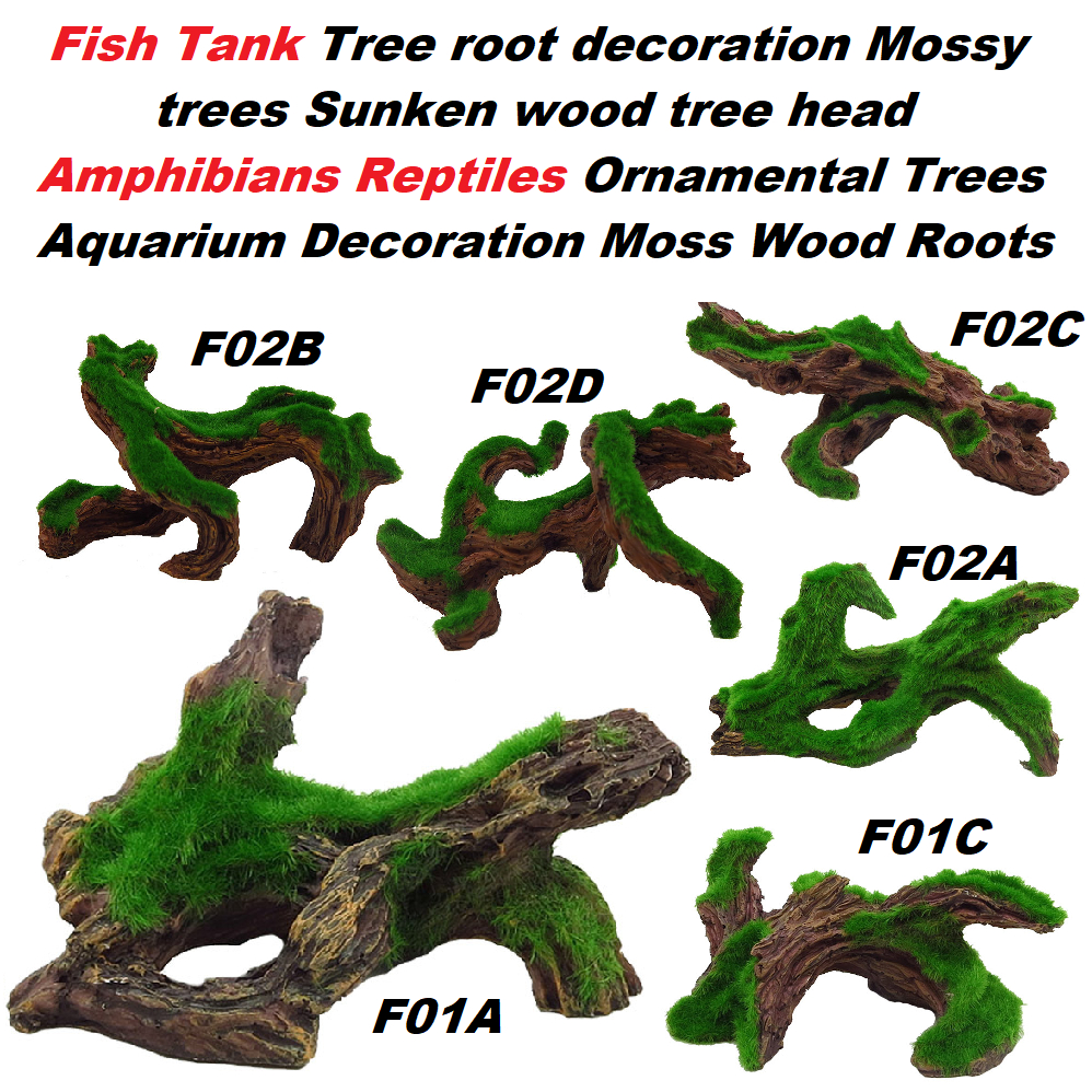 Hiasan Aquarium Aquascape Kayu Moss Lumut Imitasi Dekorasi Pohon Aquarium Aquascape