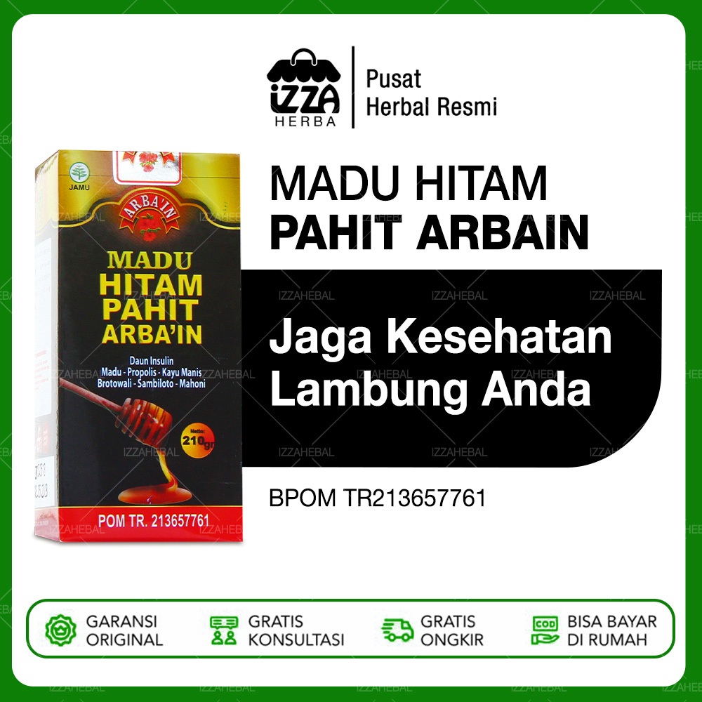 

MADU HITAM PAHIT HERBAL MADU ARBAIN ARBA’IN MENGATASI LAMBUNG TUKAK Nyeri Alami Bpom Diabetes