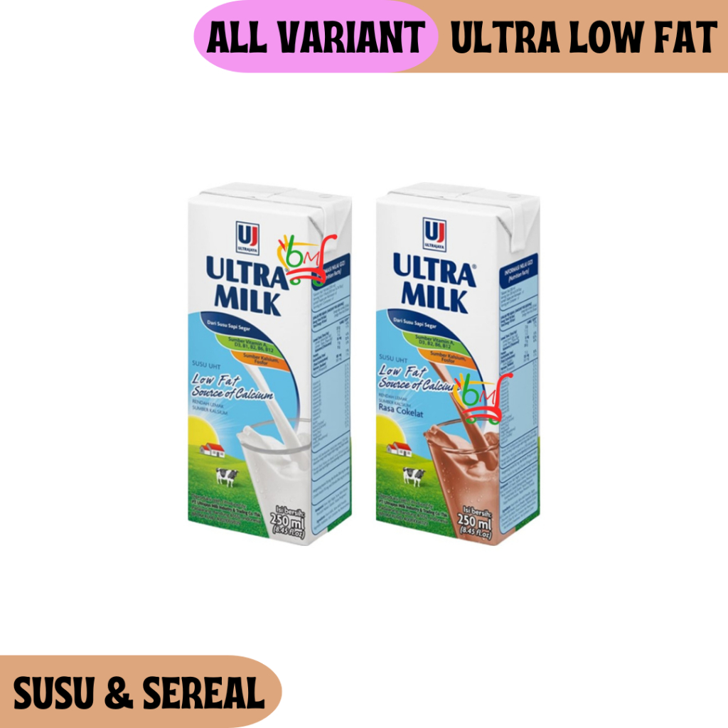 

Ultra UHT Low Fat Susu Rendah Lemak All Variant