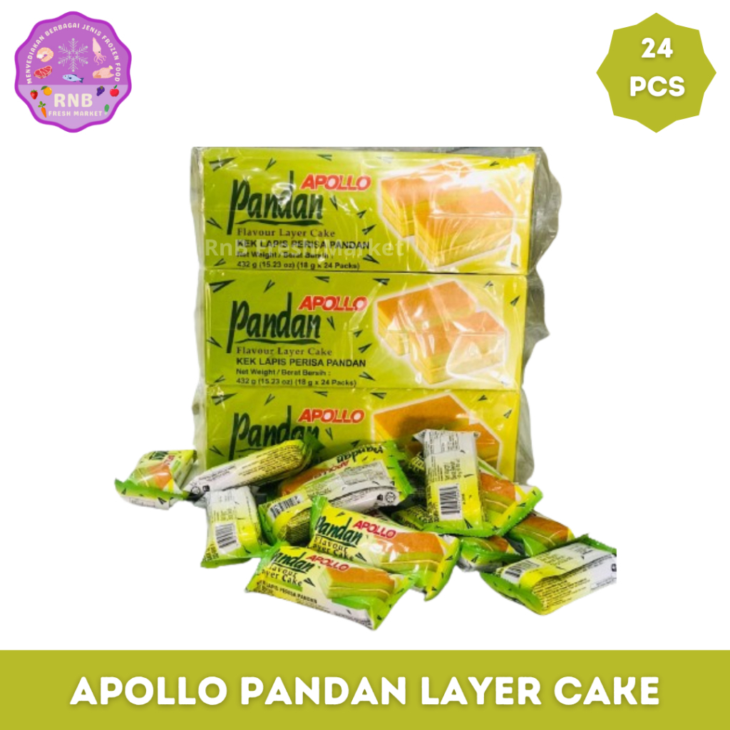 

Apollo Pandan Layer Cake Netto 18 Gram X 24 Pcs