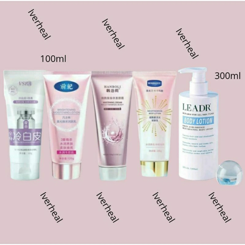 Handbody lotion Pemutih kulit ampuh Alami permanen