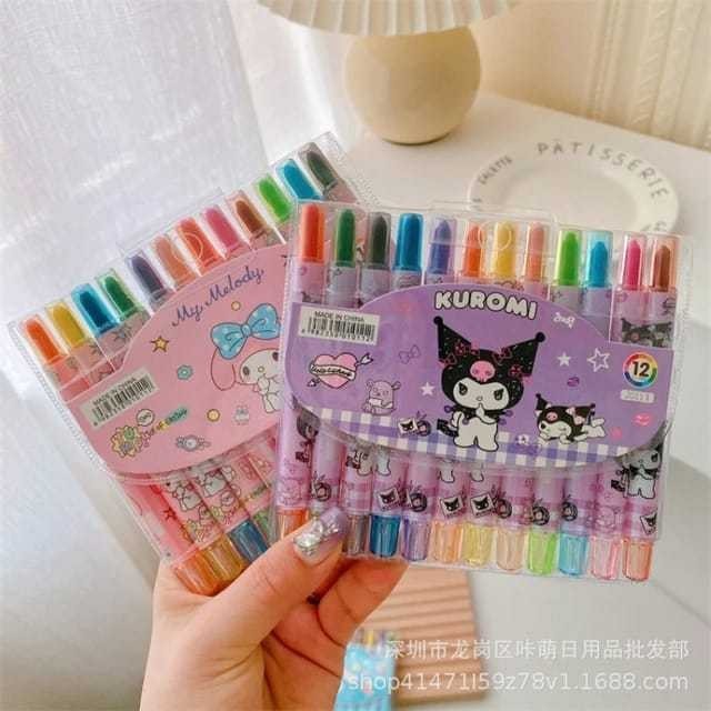 

Crayon Stick Anak Isi 12 pcs Pensil Putar Warna