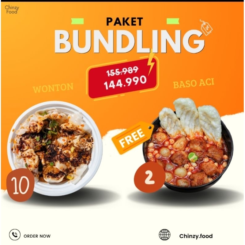 

PAKET 10 PANGSIT GRATIS 2 BASO ACI BY CHINZY.FOOD