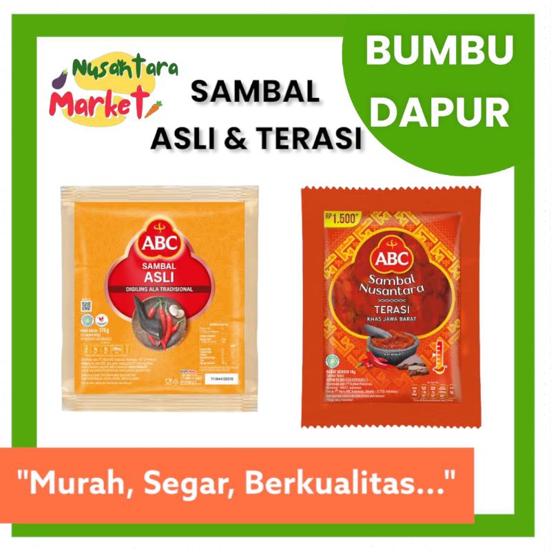 

SAMBAL ASLI ABC & TERASI NUSANTARA | 18GR | NUSANTARA MARKET