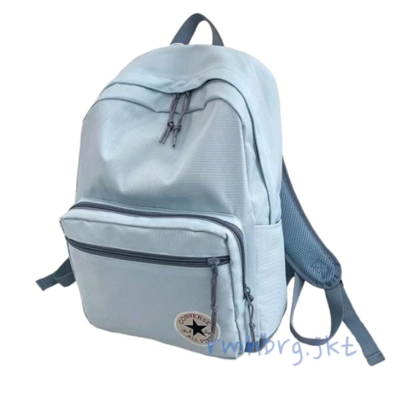 Converse Backpack Classic Ransel Sekolah Remaja Dewasa Anak SMP SMA / Tas Converse Logo Bordir