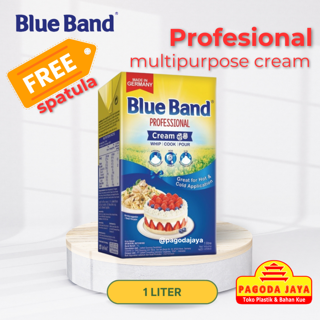 

Blue Band Multiurpose Profesional Cream 1 Liter ( Gratis Spatula )