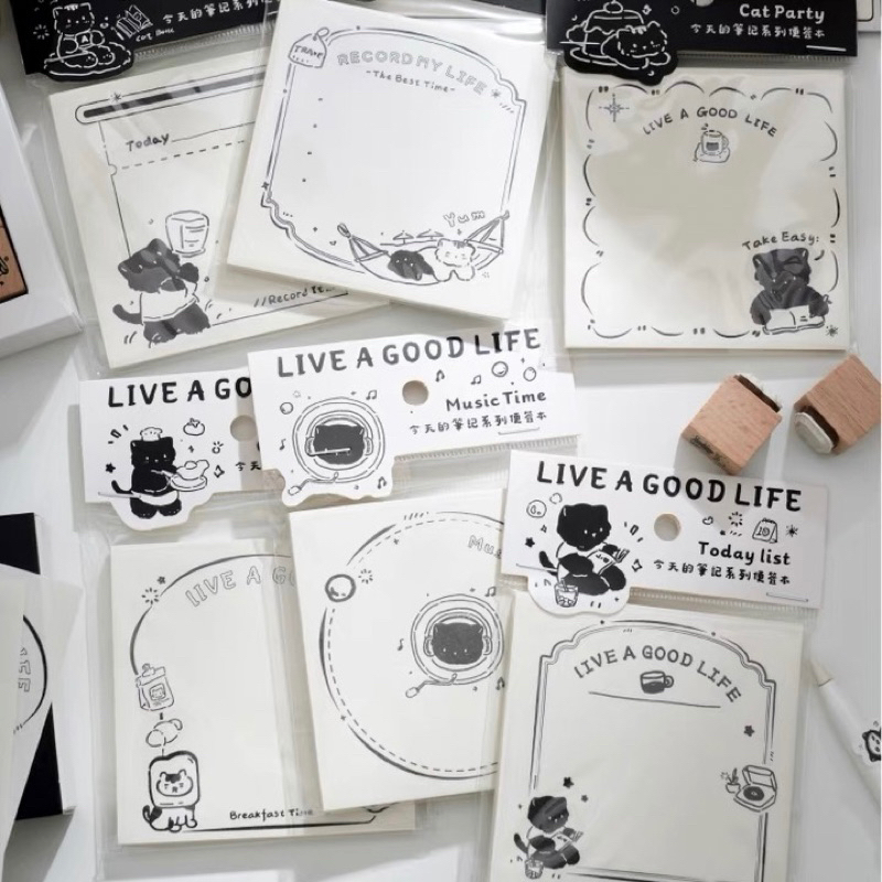 

memopad notes kucing bervariasi 40lembar readystock B1132