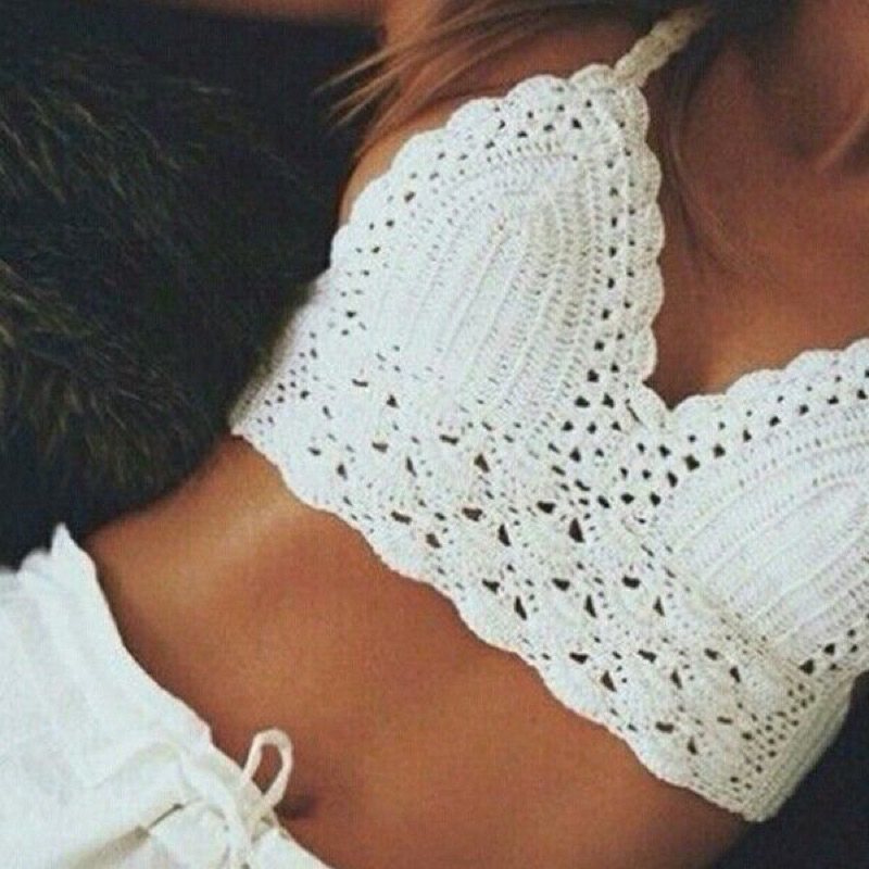 (GlamourusLeo) Bikini / Top / Beach Wear Rajut Bali Motif Kipas