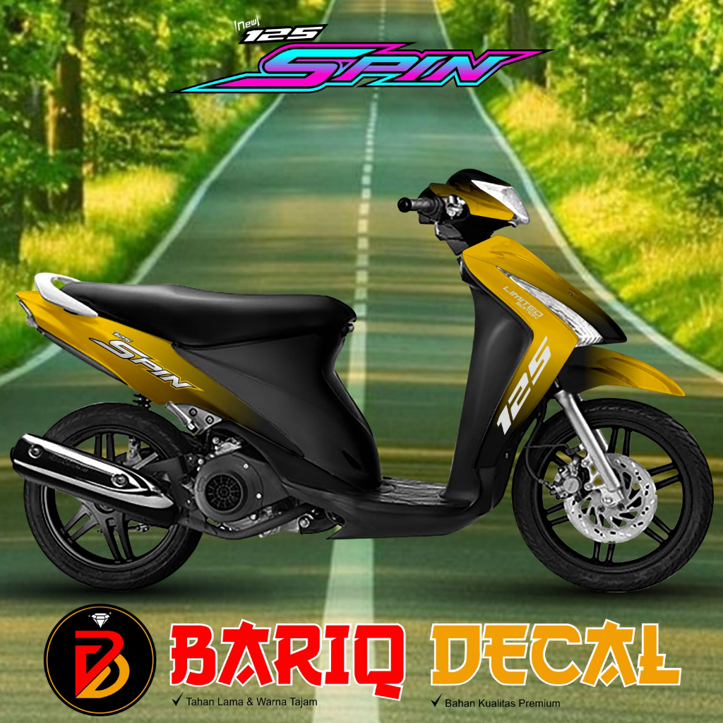 Decal SPIN 125 Full Body - Stiker SPIN 125 Full Body - Dekal SPIN 125 Full Body - Striping SPIN 125 