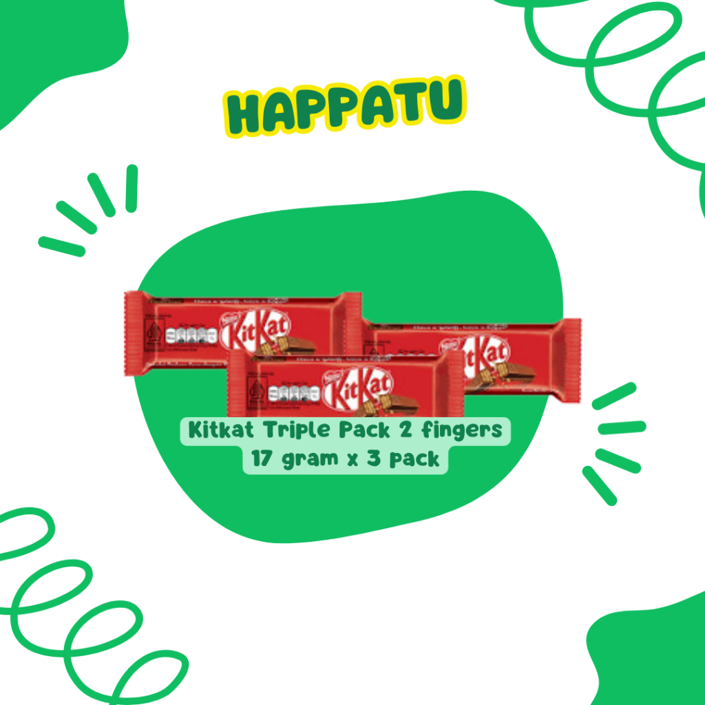 

Kitkat 2 finger cokelat wafer triple pack 17 gram x 3Pack