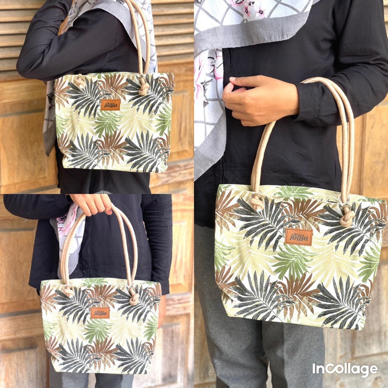 Tas kanvas mini sumbu kaku