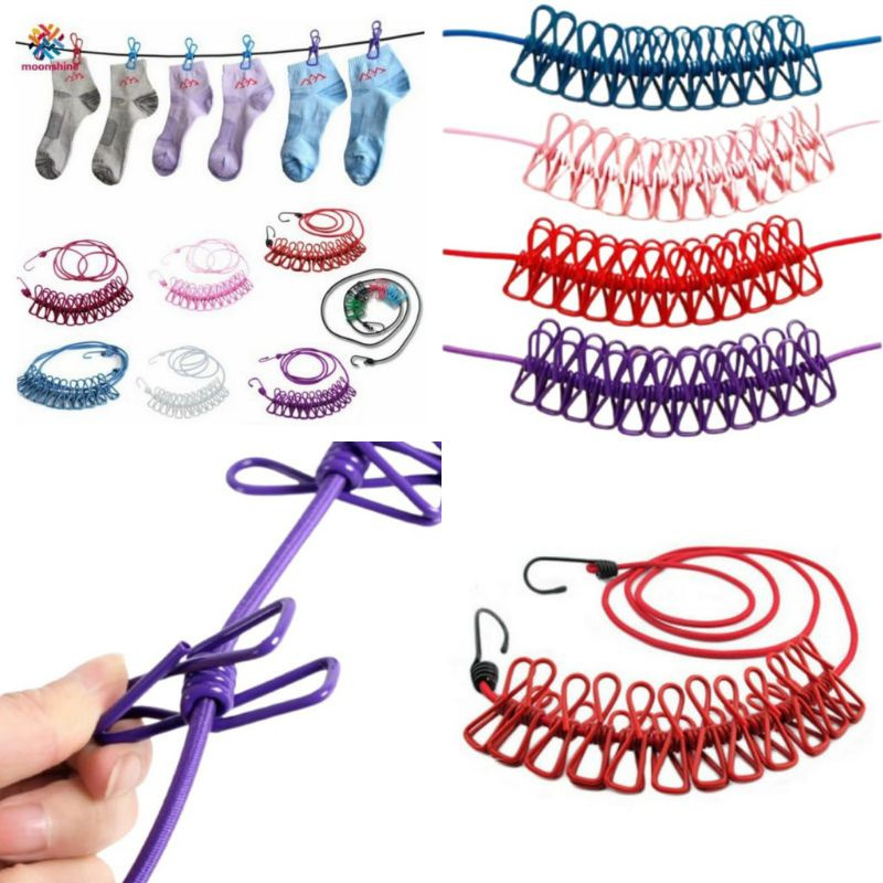 Tali Jemuran Jepitan Jemuran Pakaian Jepit Bahan Besi Jemuran Kawat Tali Besi