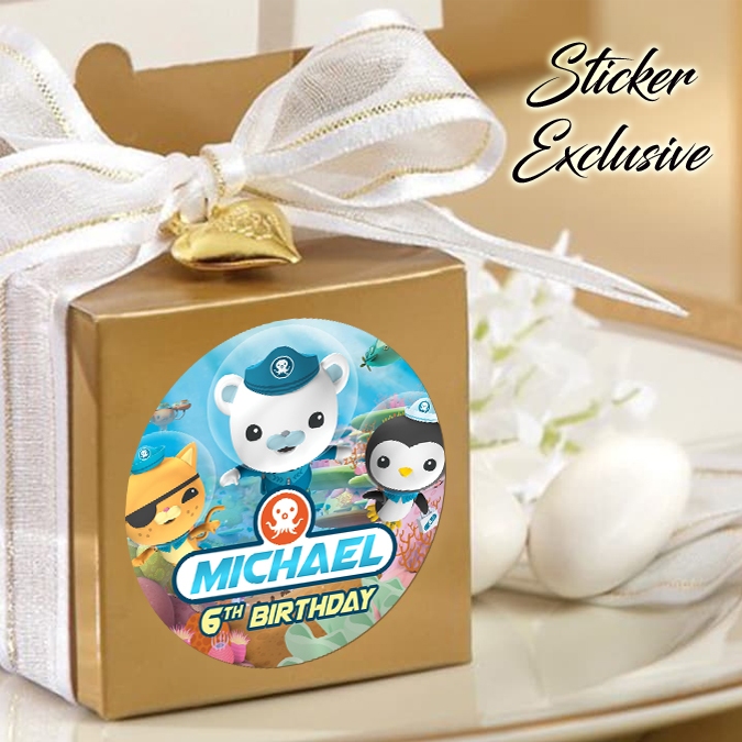 

50 STIKER / STICKER OCTONAUTS 2-1 UTK BAG / BENTO / SOUVENIR ULTAH ULANG TAHUN