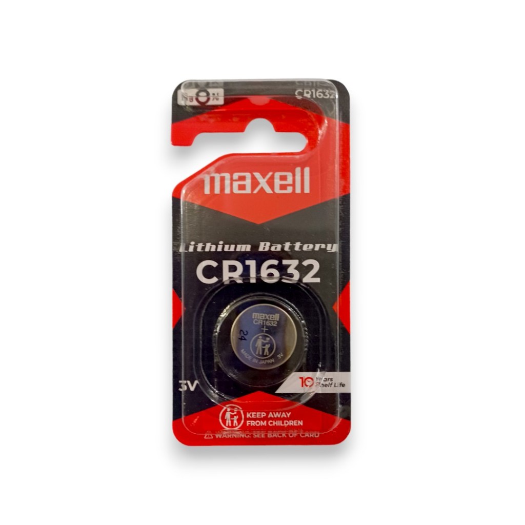 Maxell CR1632 Baterai CR 1632 Lithium Battery Made In Japan Kemasan 1pcs