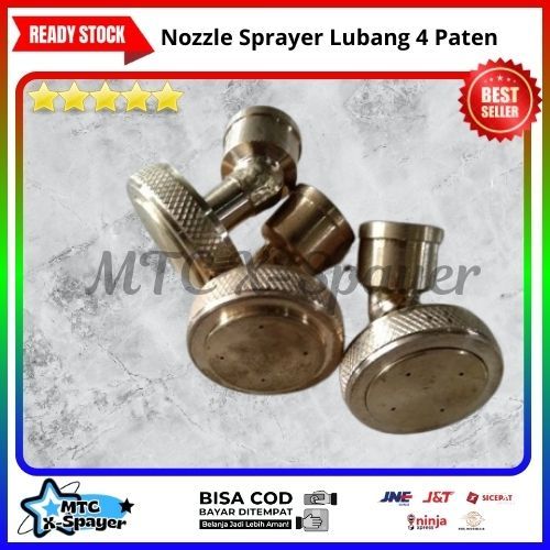 Nozzle Sprayer Lubang 4 Paten | Nozzle Spuyer 4 Lubang Bengkok | Sprayer Lubang 4 | Spuyer Lubang 4