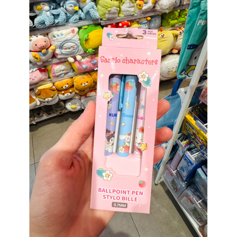 

MINISO X SANRIO PULPEN KUROMI HELLOKITTY CINNAMOROLL (isi 3 pcs)