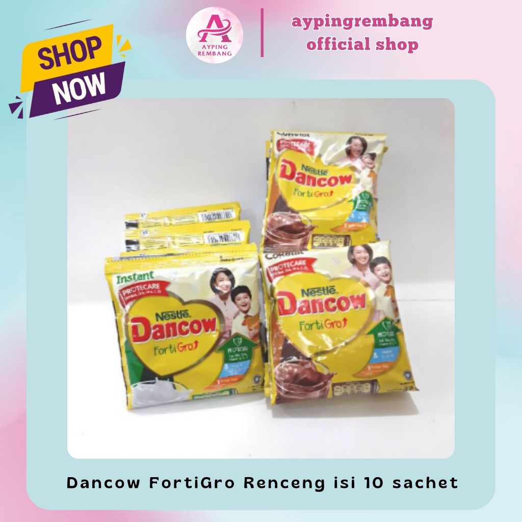 

Dancow FortiGro Renceng isi 10 sachet - Coklat dan Instant