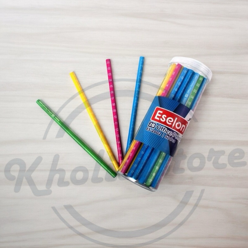 

(50 pcs) Pensil 2B Office Eselon / 1 tabung Pensil Centimeter
