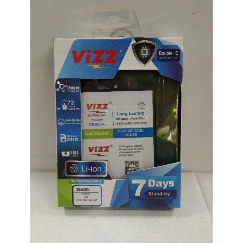 Baterai Batre Batrai Double Power Vizz ZB602KL For Asus Zenfone Max Pro M1