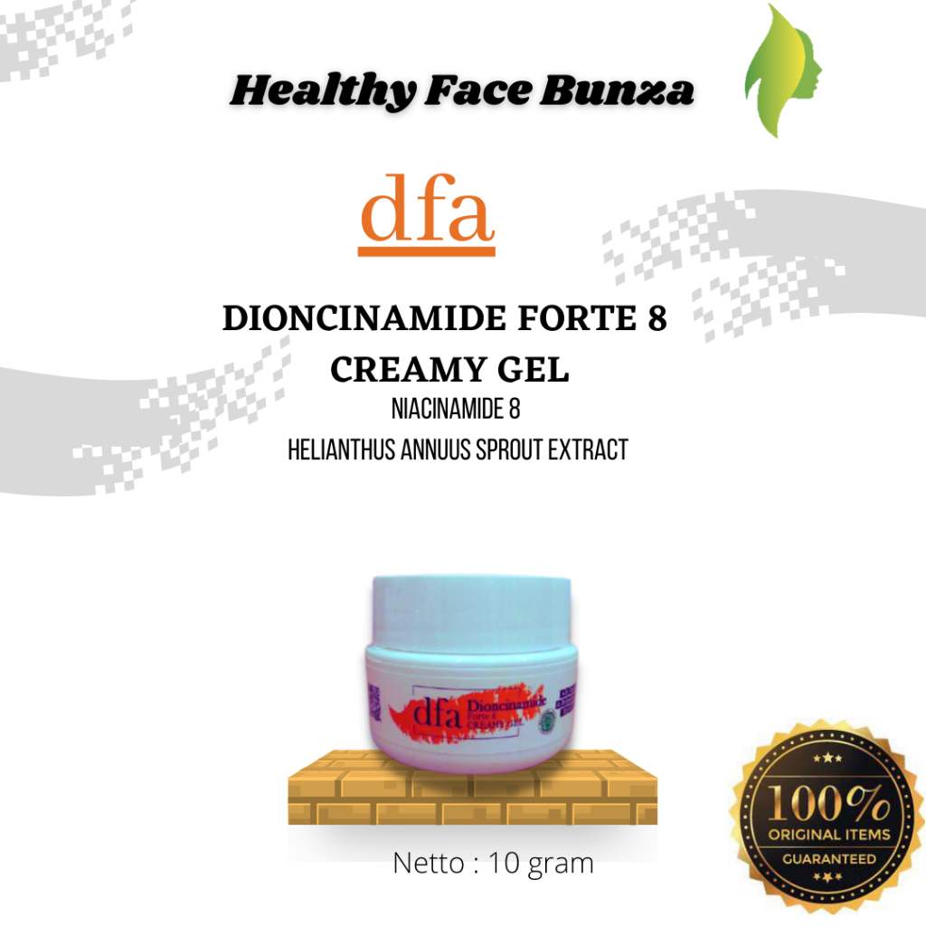 DFA DIONCINAMIDE FORTE 8, CREAMY GEL 100% Original DFA (Healthy Face Bunza)