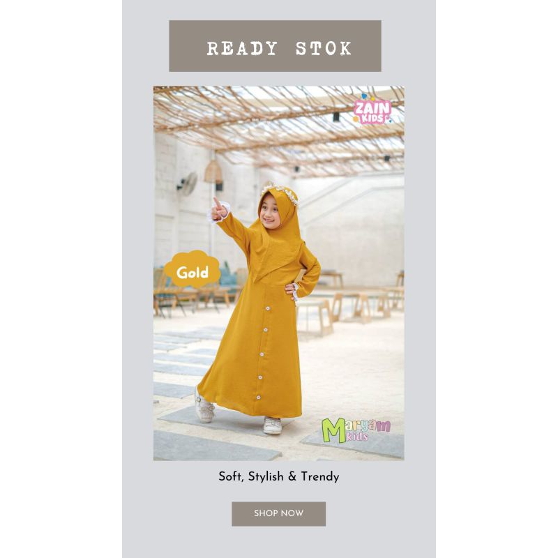 GAMIS MARYAM BY ZAIN KIDS