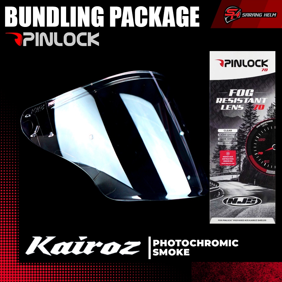 Visor Photochromic NJS Kairoz - Aksesoris Helm | Kaca Helm | Kaca NJS | Kaca Kairoz | Photochromic |