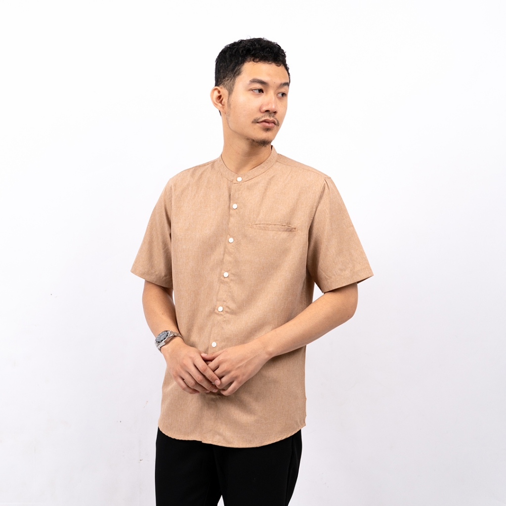 Hisyam Kemeja Pria Koko Pendek Mateen