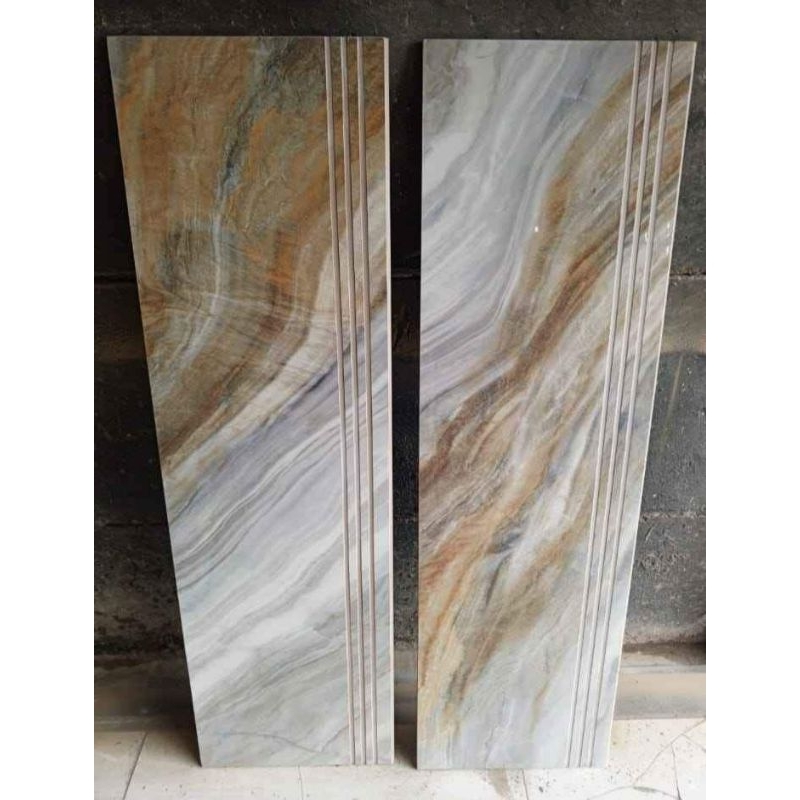 keramik tangga/granit tangga 30×100 30×120 motif marmer request costum ukuran Lis plin/Bordes