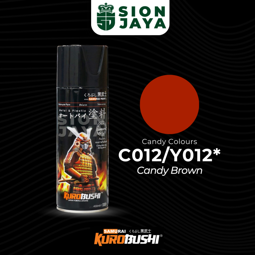 Pilox / Pylox / Cat Semprot Samurai Coklat Candy C012/Y012 Candy Brown