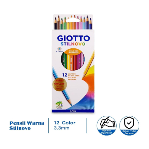 

Pensil Warna Pencil Color Giotto Stilnovo 3.3 mm 257600 Harga Set isi 12 Warna