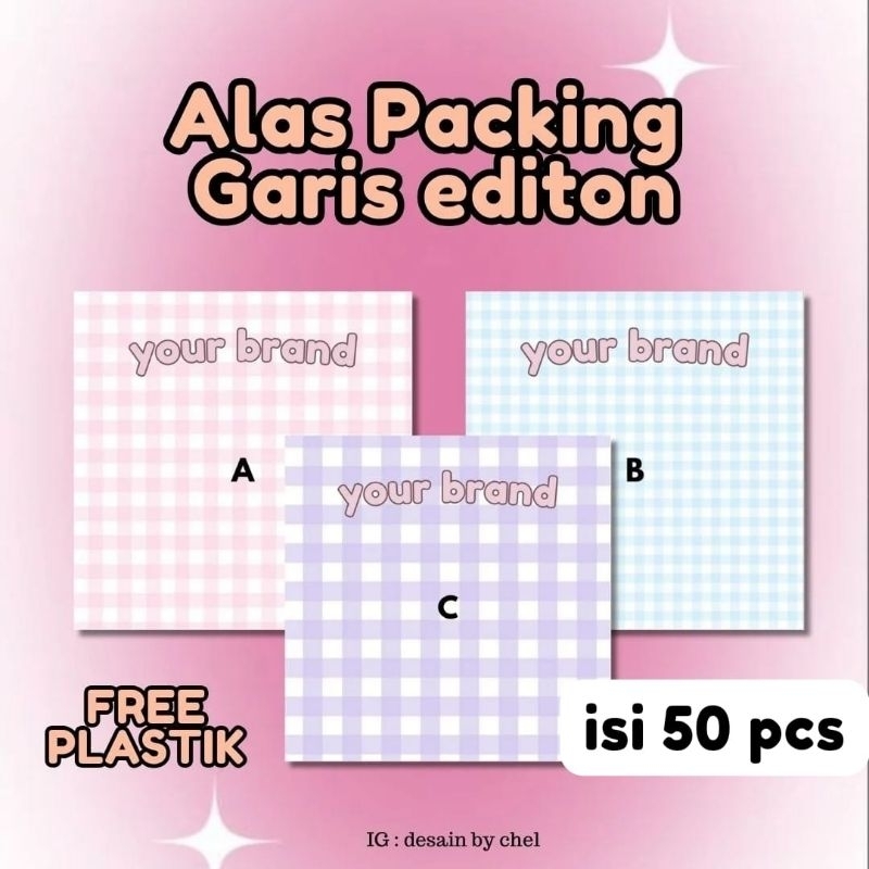 

[ ISI 50 PCS ] ALAS PACKING GELANG KOREAN EDITION | FREE PLASTIK