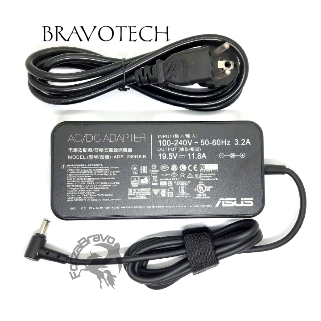 ORIGINAL Adaptor Charger Laptop Asus ADP-230GB B Dc 6.0x3.7mm 230W
