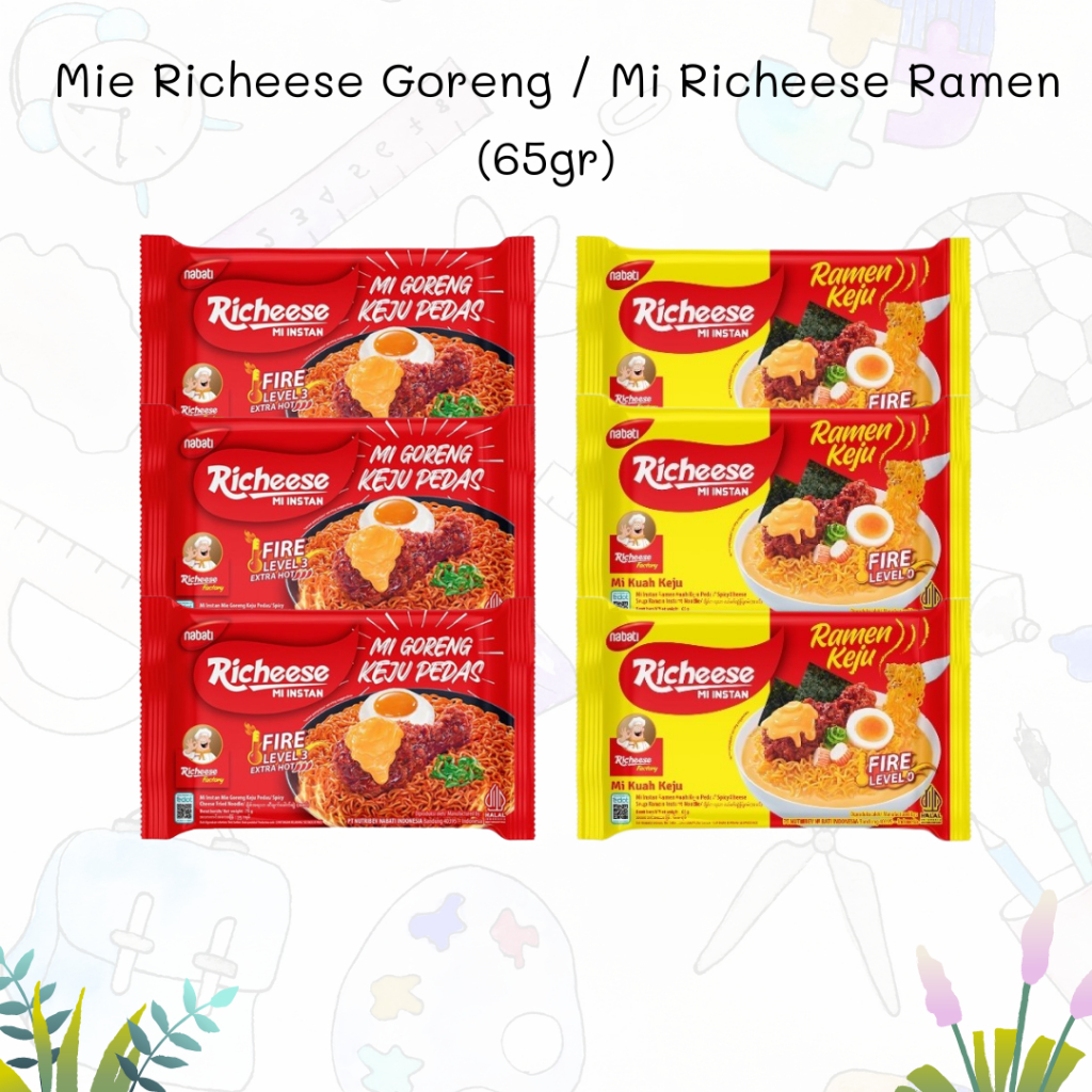 

Mie Richeese Goreng / Mi Richeese Ramen 65gr