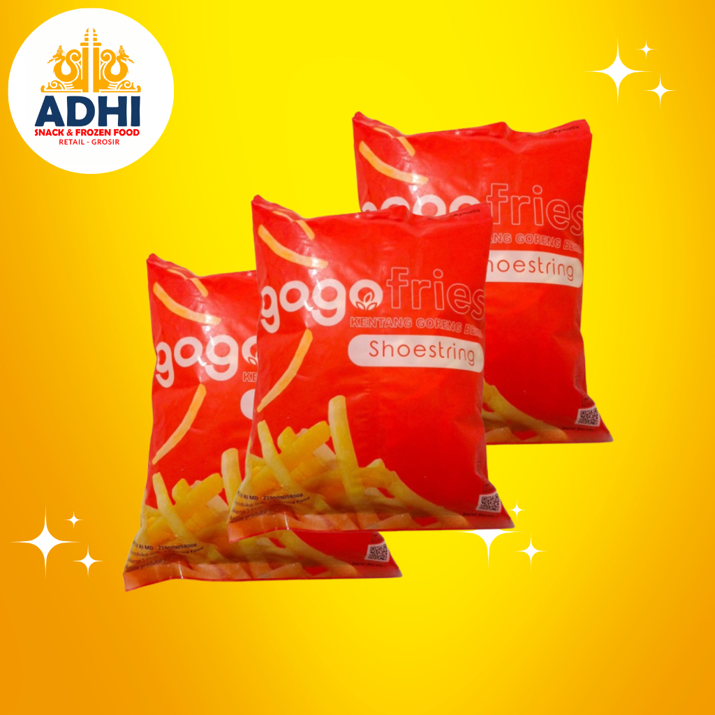 KENTANG GOGO SHOESTRING 1KG_FROZEN FOOD