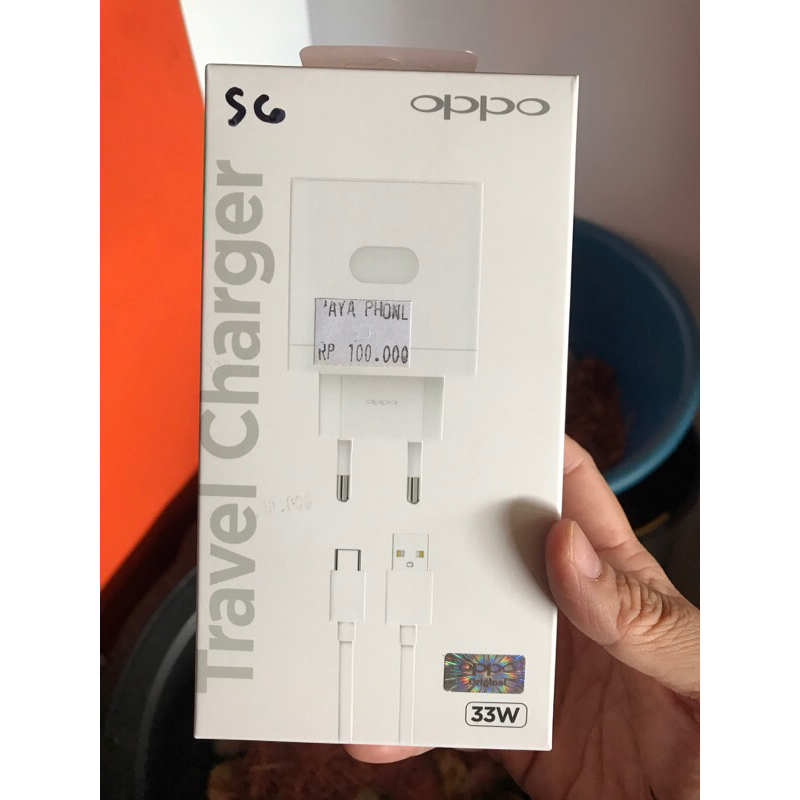 CHARGER OPPO 33WATT TYPE C SUPER VOOC ORIGINAL CHARGER OPPO