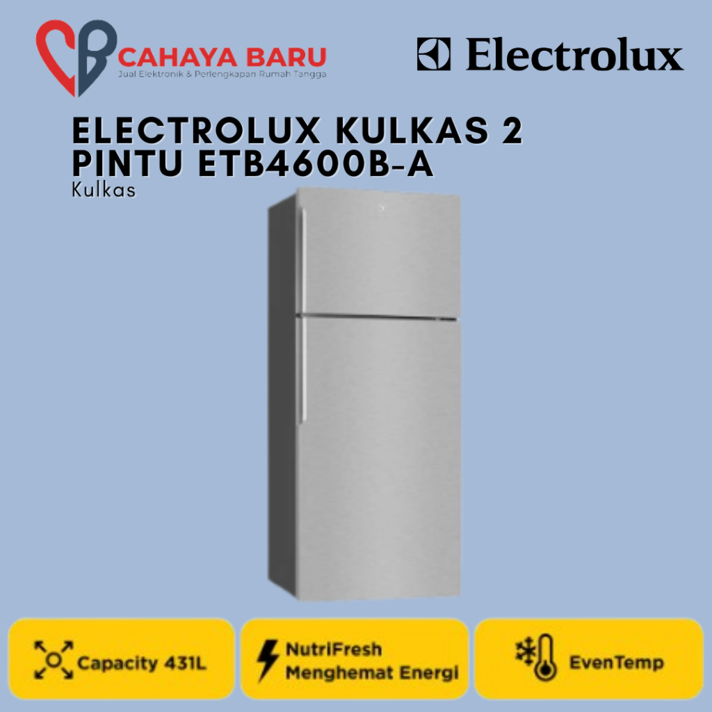 ELECTROLUX KULKAS 2 PINTU ETB4600B-A