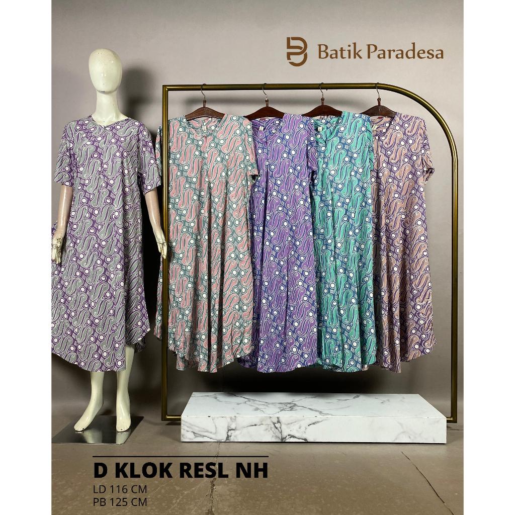 Daster Batik Pekalongan Daster Busui Daster Klok Resleting All SIze Batik Paradesa by Batik Huza