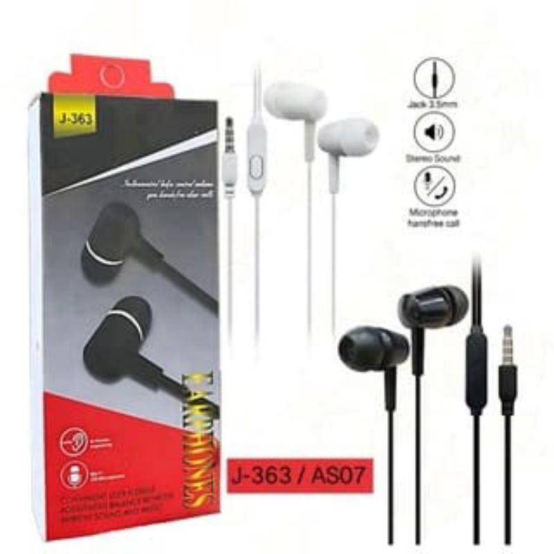 HF HEADSET SUPER QUICK JBL - 363 | ORIGINAL + MIC EXTRA KING PURE BASS