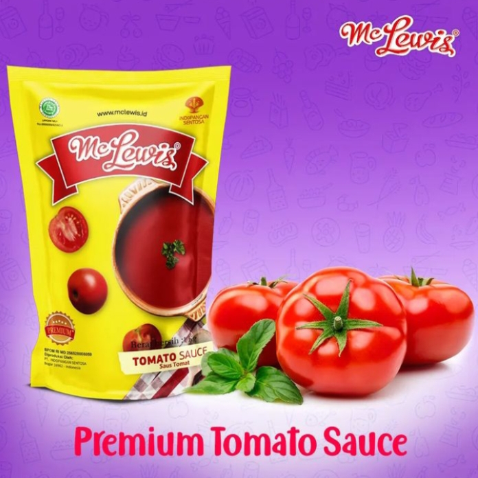 

Mc Lewis Saus Tomat Premium - 1Kg / Tomato Sauce Value Premium / Raja Samball