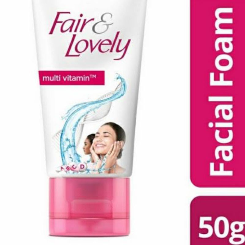 Fair & Lovely Glow & Lovely Multi Vitamin TM Facial Foam 50 gr (Termurah)