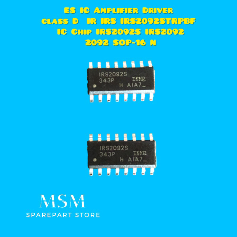 ES IC Amplifier Driver class D  IR IRS IRS2092STRPBF IC Chip IRS2092S IRS2092 2092 SOP-16 N