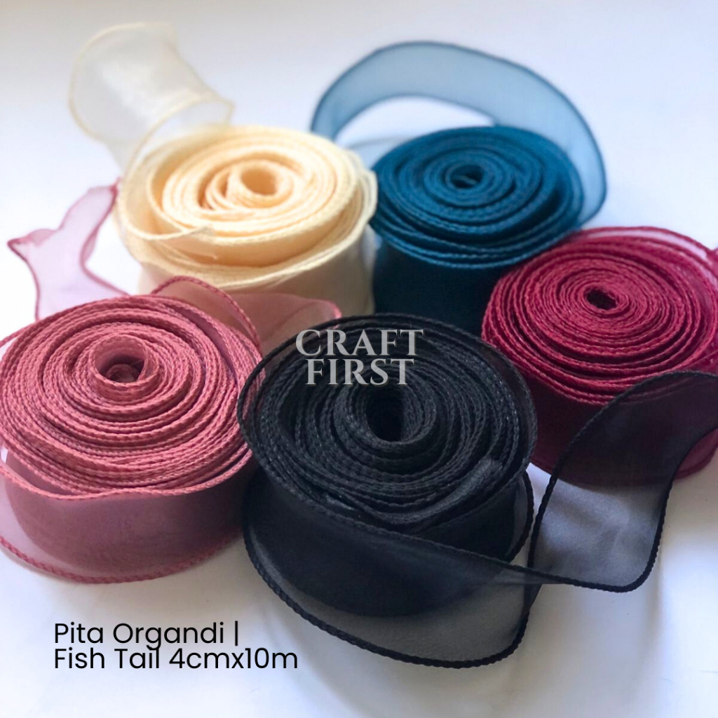 

Craft First - Pita Organdi Organza | Fish Tail | Wavy Korean Premium Import 4cmx10yard