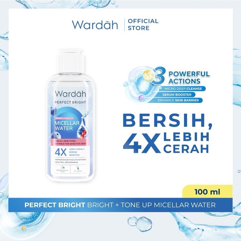 wardah micelar water perpect bright 100ml