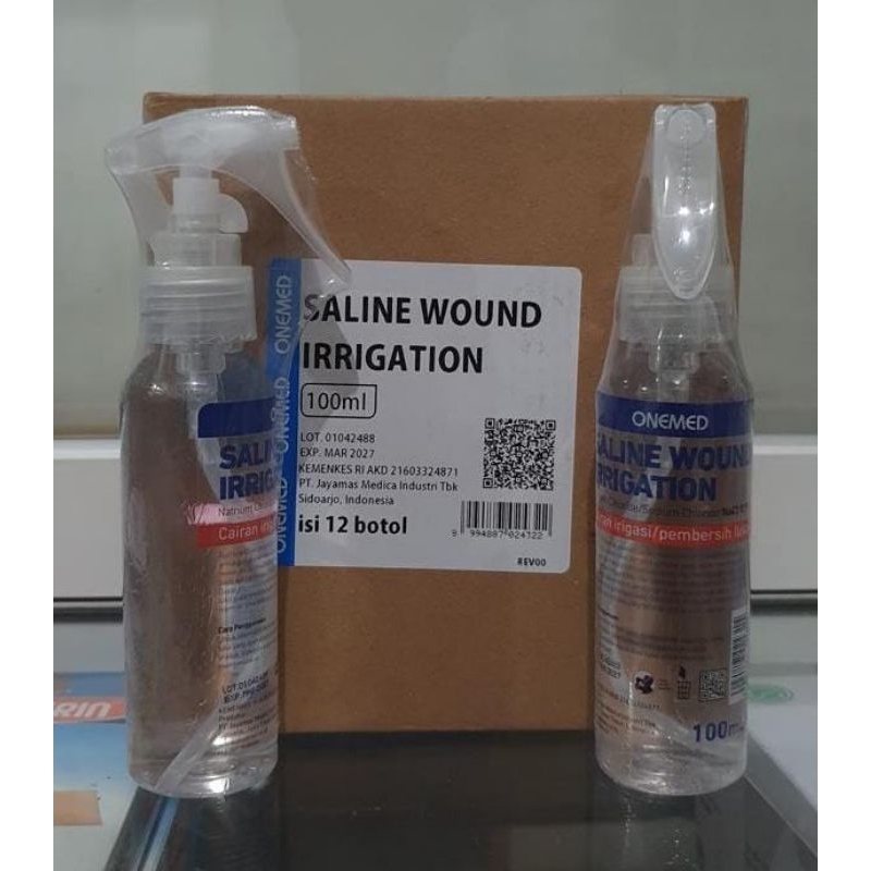 Saline Wound Irrigation Spray 100 Ml (Nacl 0.9%) Pembersih Luka