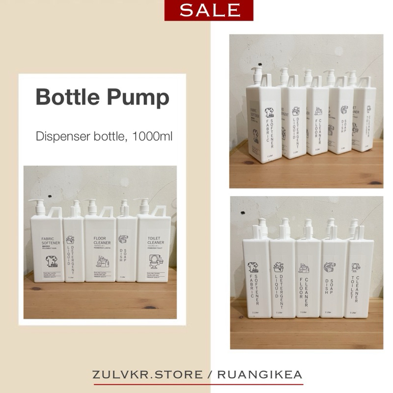 [V6.3] Botol pump laundry aesthetic refill Botol pump Sabun Cair LAUNDRY ORGANIZER - JERIGEN DETERJE