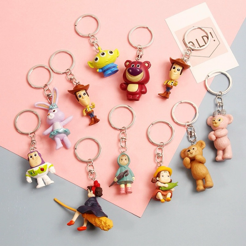 [GH] 3D Character Keychain - Gantungan kunci aneka karakter lucu realistis bagchain keychain Goms Ho
