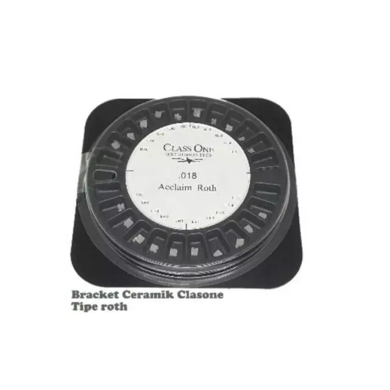 bracket ceramik briket behel keramik 20biji ori class one Behel transfarant