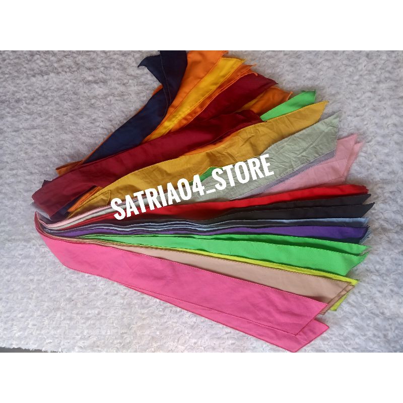 mini scarf polos/scarf tas/crarf leher/bando polos/syal Korean warna komplit